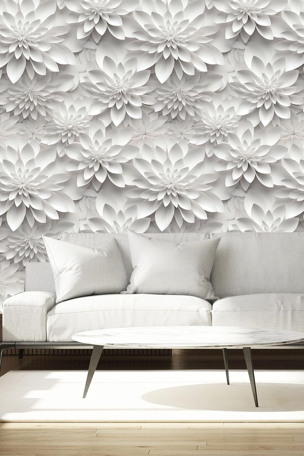 3D Flat Lotus Flower Wallpaper - Image 4