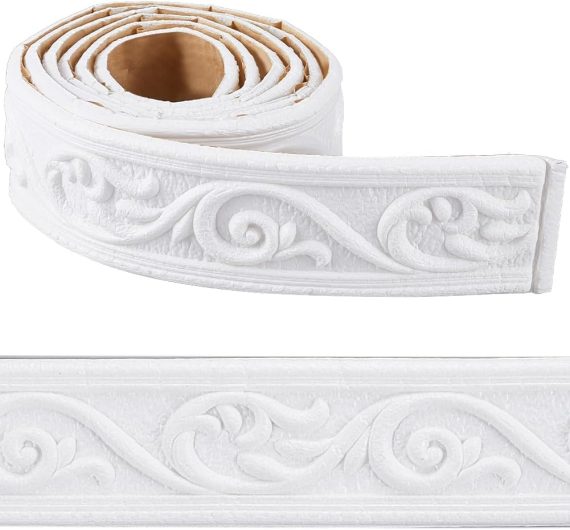 Crown Molding Peel and Stick 3D Flexible Foam Wall Trim
