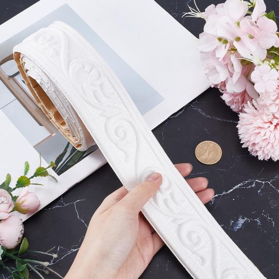 Crown Molding Peel and Stick 3D Flexible Foam Wall Trim - Image 2