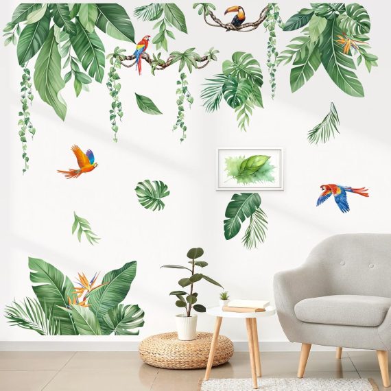 Hanging Vines Green Plants Wall Stickers - Image 2