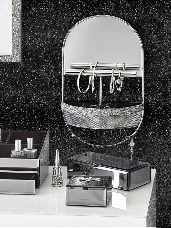 Kitico Glitter Black Wallpaper - Image 3