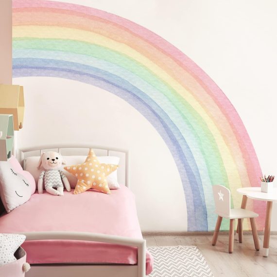 Large Rainbow Wall Mural Stickers