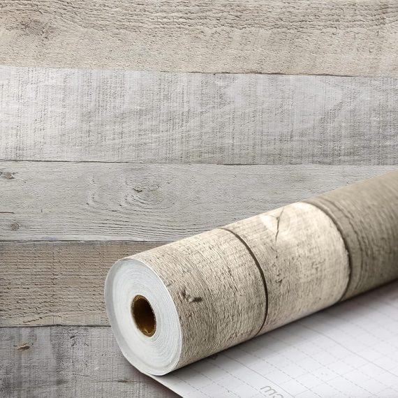 Matte Rustic Wood Peel and Stick Wallpaper
