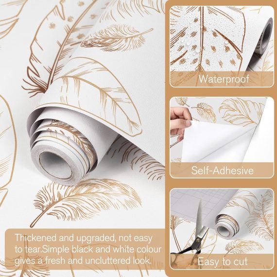 Qianglive White Peel and Stick Wallpaper - Image 4