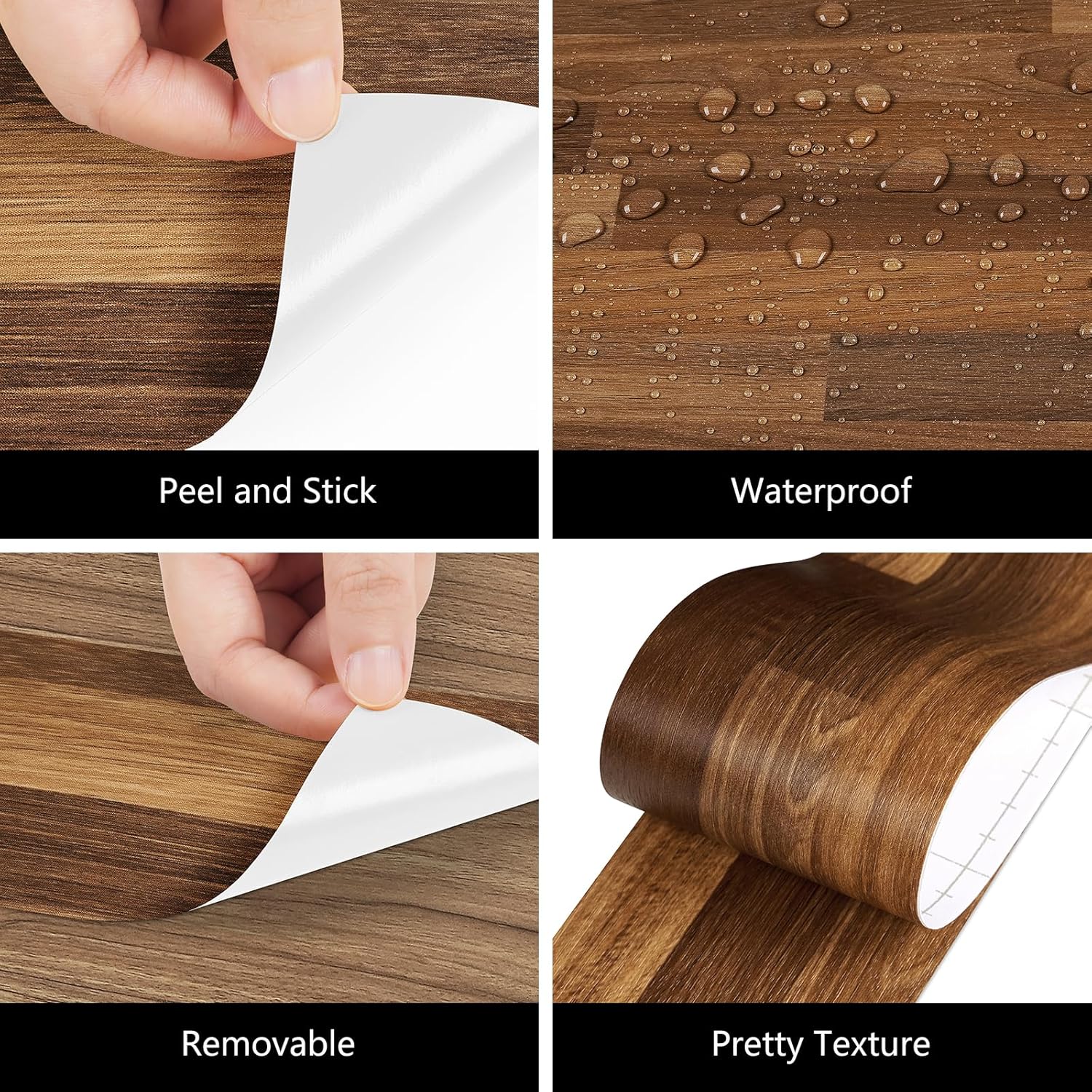 Shiplap Wood Border Wallpaper Peel and Stick - Image 5