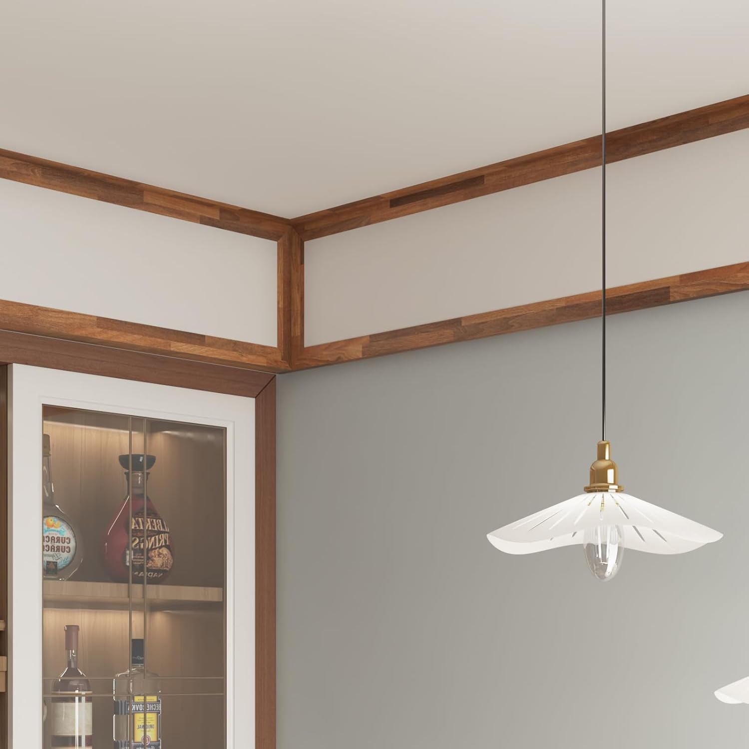 Shiplap Wood Border Wallpaper Peel and Stick - Image 4