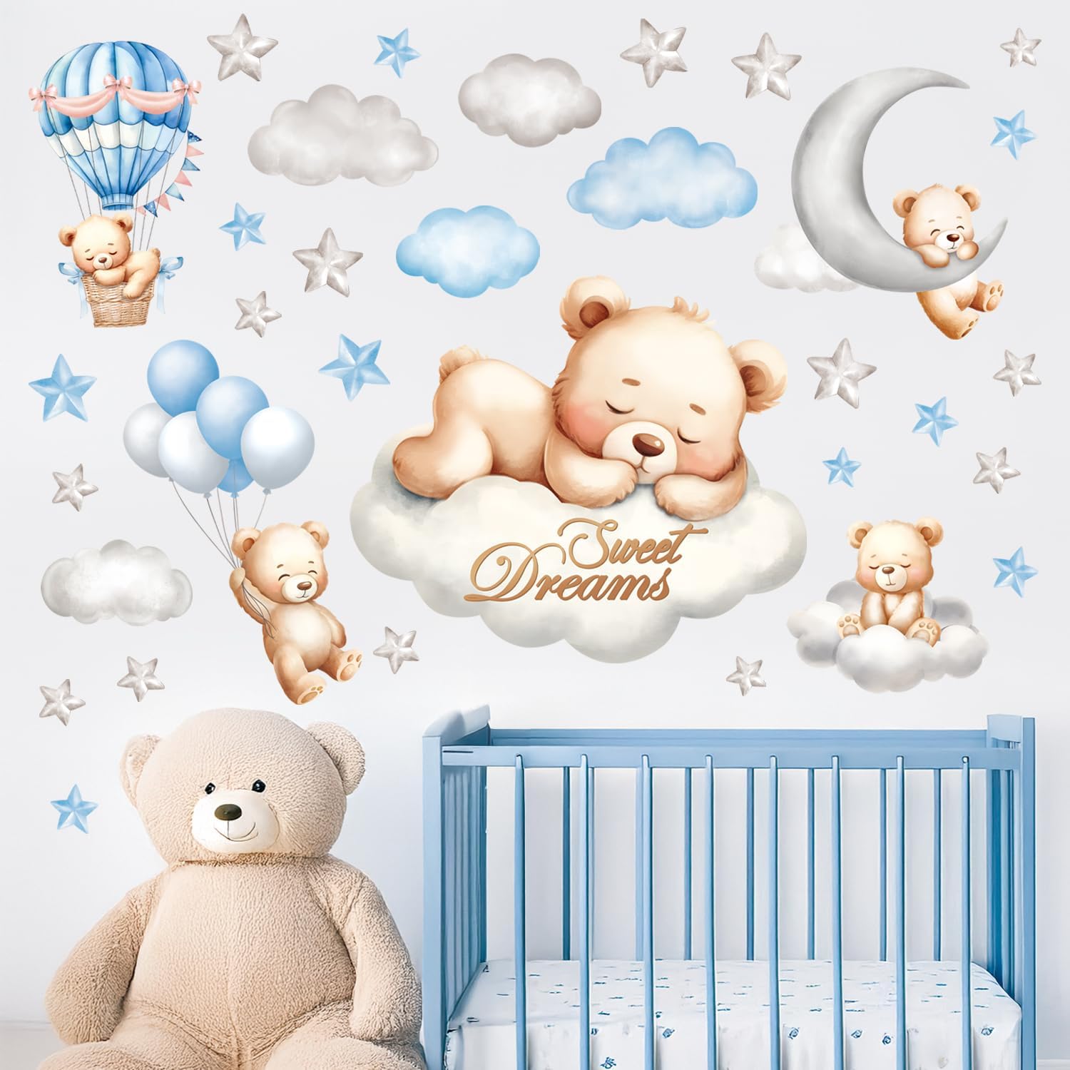 Sweet Dream Bear Decor Peel and Stick - Image 2