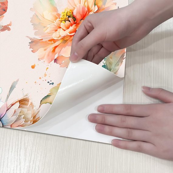 Watercolor Floral Contact Paper Peel and Stick Wallpaper - Image 5